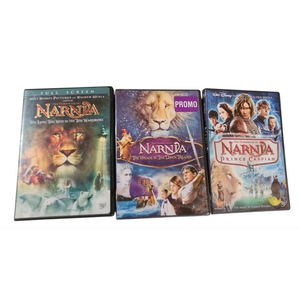 Chronicles of Narnia DVD Trilogy Lion Witch Wardrobe Prince Caspian Dawn Treader